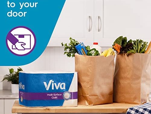 Amazon.com: Viva Multi-Surface Cloth Paper Towels, Task Size - 24 Super Rolls (81 Sheets per Roll) :