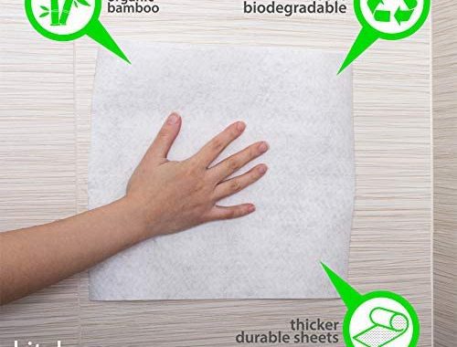 Amazon.com : Bamboo Towels - Heavy Duty Machine Washable Reusable Rayon Towels - One roll replaces 6