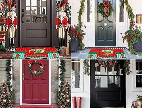 Amazon.com: Kravkind Christmas Door mat Christmas Decorations, for Indoor Home Christmas Party Essen