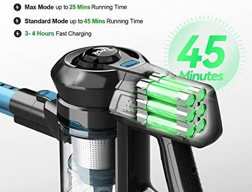 Amazon.com - INSE Cordless Vacuum Cleaner, 6-in-1 Powerful Stick Vacuum, Rechargeable Vacuum Cleaner