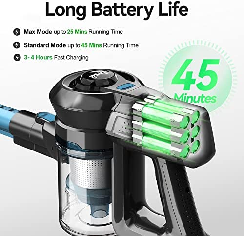 Amazon.com - INSE Cordless Vacuum Cleaner, 6-in-1 Powerful Stick Vacuum, Rechargeable Vacuum Cleaner