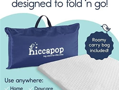 Amazon.com : hiccapop Pack and Play Mattress Pad for (38"x26"x1") Portable Crib Playpen | Playard Ma