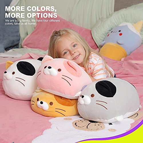Amazon.com: Onsoyours Super Soft Cat Plush Toy, Fluffy Chubby Kitty Stuffed Animal, Adorable Plush C
