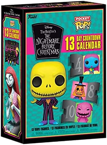 Amazon.com: Funko Pop! Advent Calendar: 13 Days - The Nightmare Before Christmas (Blacklight), Multi