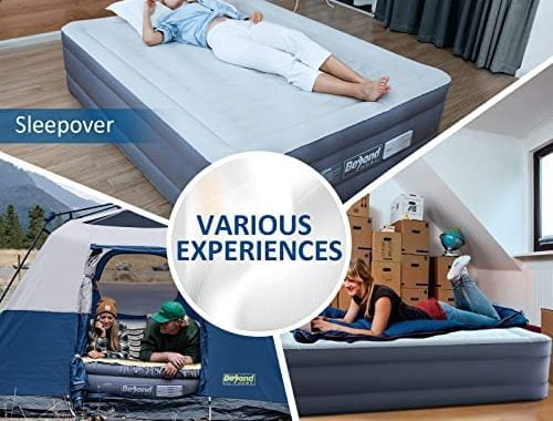 Amazon.com: BeyondHOME Odorless Air Mattress Queen with Built-in Pump, One Button Inflation and Auto