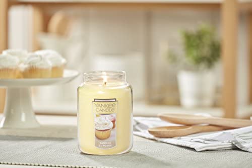 Amazon.com: Yankee Candle Vanilla Cupcake Scented, Classic 22oz Large Jar Single Wick Candle, Over 1
