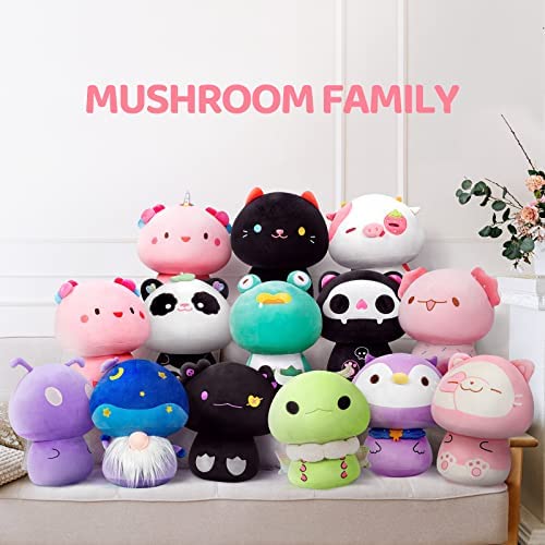 Amazon.com: Mewaii 14” Mushroom Plush, Strawberry Cow Plush Pillow Soft Plushies Squishy Pillow, Cut