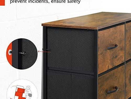 Amazon.com: WLIVE Tall Dresser for Bedroom with 10 Drawers, Chest of Drawers, Fabric Dresser for Nur