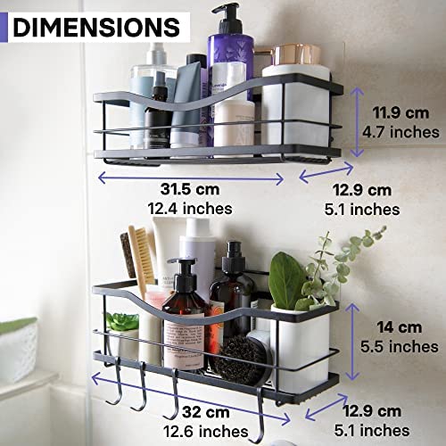 Amazon.com: KINCMAX Shower Caddy Bathroom Shelf, No Drilling Traceless Adhesive Bathroom Storage Org