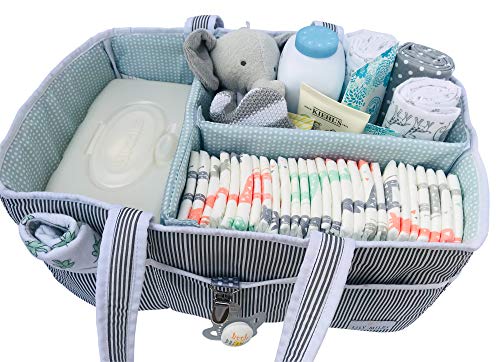 Amazon.com : Lily Miles Baby Diaper Caddy - Large Organizer Tote Bag for Infant Boy or Girl - Baby S