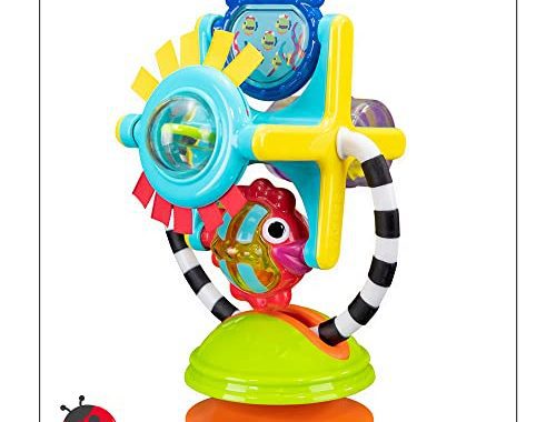 Amazon.com : Sassy Fishy Fascination Station 2-in-1 Suction Cup High Chair Toy | Developmental Tray