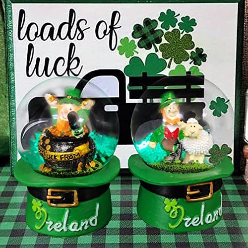 Amazon.com: Aobaks St Patrick's Day Decor, 2 Pack Snow Globe Crafts Gift for Kids, st Patrick Day Ac