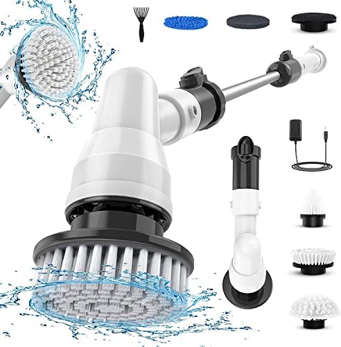 Electric Spin Scrubber, GOFOIT Cordless Shower Scrubber for Cleaning Bathroom, Tile, Floor, Tub and