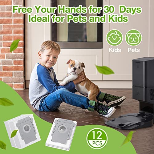 Amazon.com: Rowhalf 12 Pack Vacuum Bags, Effective Dust Filtration, Compatible with iRobot Roomba Ba