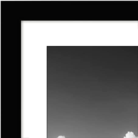 Americanflat 11x17 Picture Frame in Black - Set of 5 Frames - Displays 9x15 With Mat and 11x17 Witho