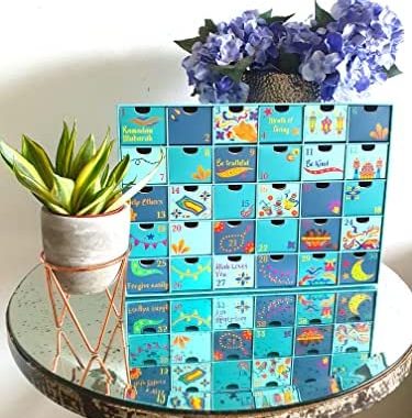 Amazon.com: Ramadan Calendar- Add this PRE-ASSEMBLED BOX to your Ramadan Decorations for Home and Ta
