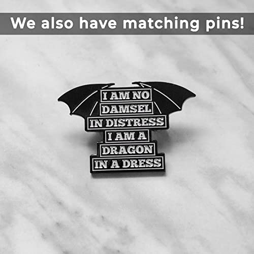 Amazon.com: Embroidered Patches for Jackets - Feminist Design, I Am No Damsel In Distress I Am A Dra