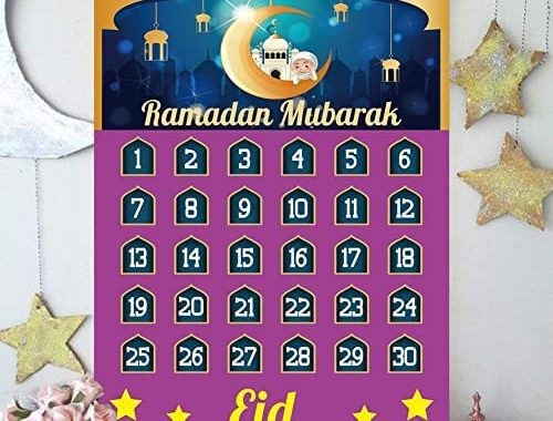 Amazon.com: Funnlot Ramadan Decorations Ramadan Calendar Eid Calendar Countdown Calendar 2022 Ramada