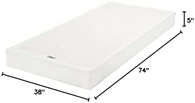 Amazon.com: Amazon Basics Smart Box Spring Bed Base, 5-Inch Mattress Foundation - Twin Size, Tool-Fr