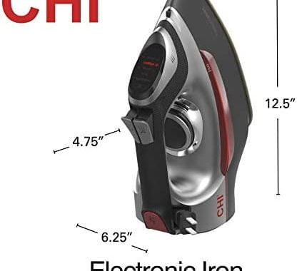 Amazon.com: CHI Steam Iron for Clothes with Titanium Infused Ceramic Soleplate, 1700 Watts, Electron