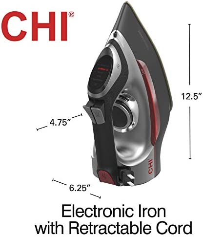 Amazon.com: CHI Steam Iron for Clothes with Titanium Infused Ceramic Soleplate, 1700 Watts, Electron