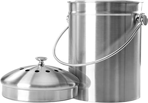 Amazon.com : Utopia Kitchen Compost Bin for Kitchen Countertop - 1.3 Gallon Compost Bucket for Kitch