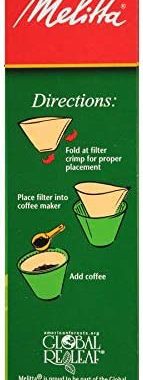 Amazon.com: Melitta #4 Coffee Filters, Natural Brown, 2 Pack of 100 Filters.: Home & Kitchen