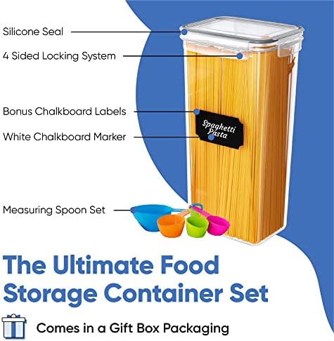 Amazon.com: Chef's Path Airtight Food Storage Containers Set with Lids (24 Pack) for Kitchen and Pan