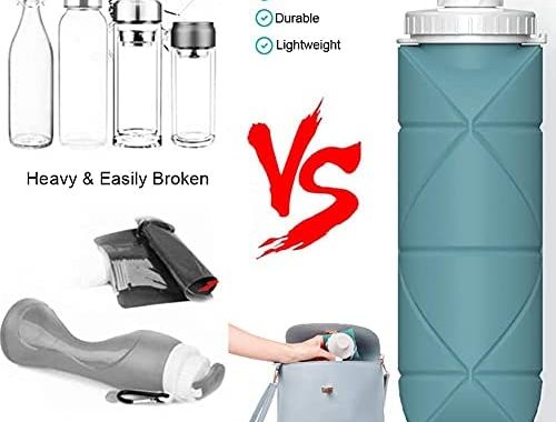 Amazon.com: SPECIAL MADE Collapsible Water Bottles Leakproof Valve Reusable BPA Free Silicone Foldab