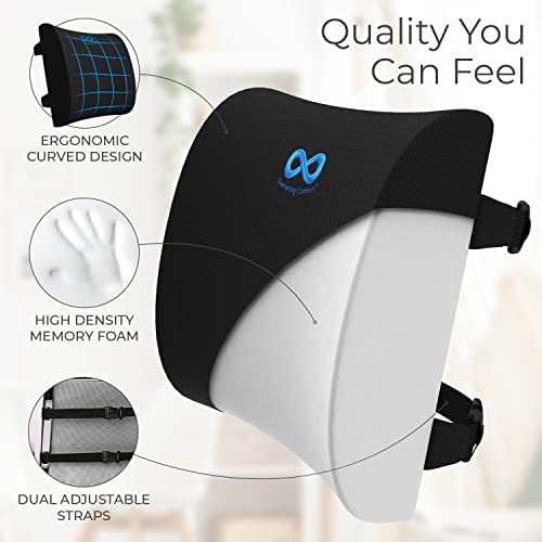 Amazon.com: Everlasting Comfort Lumbar Support Pillow for Office Chair Back - Improve Posture While