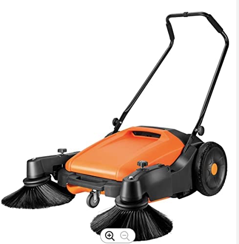 Amazon.com - Generic Industrial Floor Sweeper with Triple Brooms, 38 inch Outdoor and Indoor Sweeper