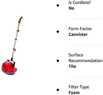 Amazon.com: Boss Cleaning Equipment B200752 Scrubber, Gloss Boss 470rpm 18' 3 Wire Cord Red : Indust