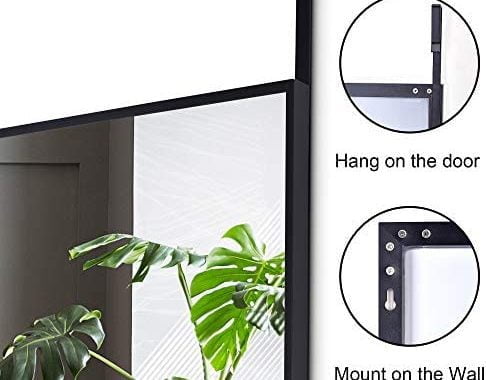 Amazon.com: LVSOMT Wall Mounted Mirror, 47"x14" Full Body Mirror, Full Length Mirror, Over The Door