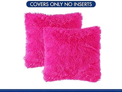 Amazon.com: MIULEE Pack of 2 Luxury Faux Fur Throw Pillow Cover Deluxe Winter Decorative Plush Pillo