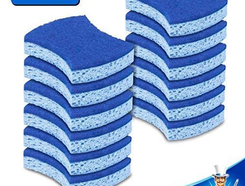 Amazon.com: MR.SIGA Non-Scratch Cellulose Scrub Sponge, Dual-Sided Dishwashing Sponge for Kitchen, 1