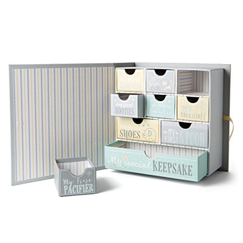 Amazon.com : Votum Baby Keepsake Box for Treasured Memories, Moon & Stars - Lightweight, Handcra