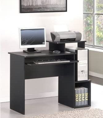 Amazon.com: Furinno Econ Multipurpose Home Office Computer Writing Desk, Black/Brown : Home & Ki