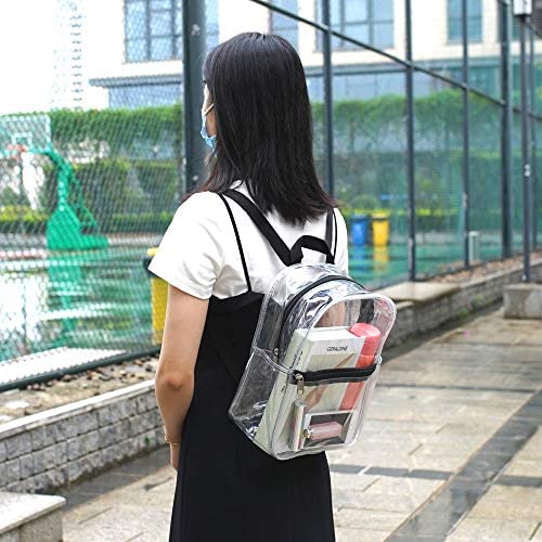 Amazon.com: Stadium Approved Clear Mini Backpack, Heavy Duty Cold-Resistant Transparent PVC Backpack