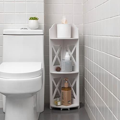Amazon.com: TuoxinEM Corner Shelves,Corner Shelf Stand Great for Bathroom Storage Small Space,Toilet