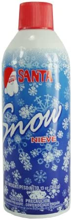 Santa Christmas Tree, Wreath, Glass and Mirror Snow Spray - 13 Ounces