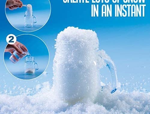 Amazon.com: Instant Snow Powder - Makes 10 Gallons of Fake Snow - Perfect for Winter Decoration, Vil