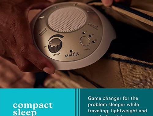 Amazon.com: Homedics SoundSleep White Noise Sound Machine, Silver, Small Travel Sound Machine with 6