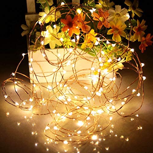 Ariceleo Led Fairy Lights Battery Operated, 1 Pack Mini Battery Powered Copper Wire Starry Fairy Lig