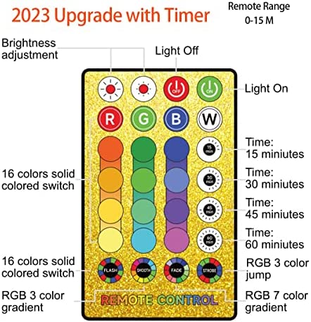 AED Night Light for Kids, Moon Lamp 2023 Upgrade with Timer, 3D Printing 16 LED Colors Wooden Stand