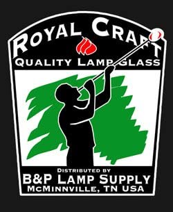 B&P Lamp 3 Inch by 8 1/2 Inch Clear Glass Crimped Top Chimney for Oil and Kerosene Style Lamps -