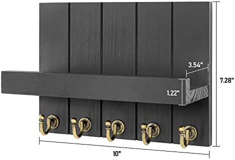 Amazon.com: Rebee Vision Decorative Farmhouse Key Holder for Wall - Elegant Wall Mounted Key Racks w