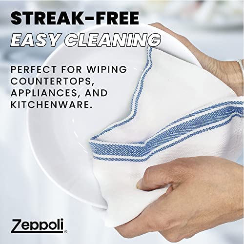 Amazon.com: Zeppoli Classic Kitchen Towels - 15 Pack - 14" x 25" - 100% Natural Cotton Kitchen Dish