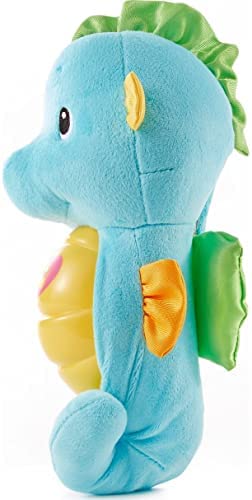 Amazon.com: Fisher-Price Soothe & Glow Seahorse, blue, plush musical toy for baby from birth and