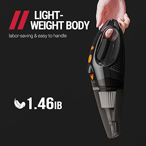 Amazon.com: VacLife Handheld Vacuum, Car Vacuum Cleaner Cordless, Orange (VL189) : Home & Kitche