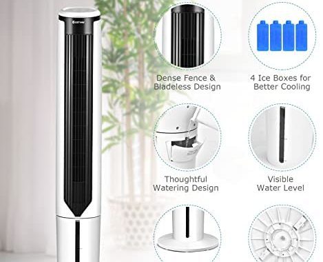 Amazon.com: COSTWAY Portable Evaporative Air Cooler for Room, Quiet 41